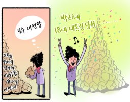 [만평]박근혜와 보수대연합