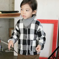 체크가디건1