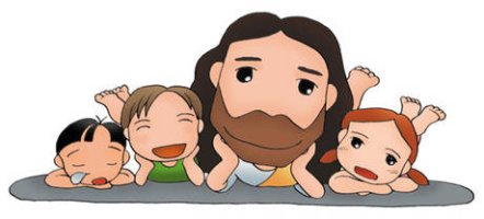 귀엽고 예쁜? 예수님과어린이 이미지