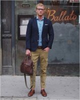 남자네이비자켓코디1